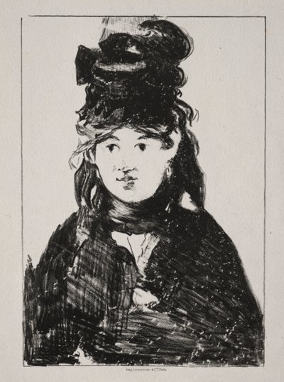 Portrait de Berthe Morisot, 1872 - Édouard Manet