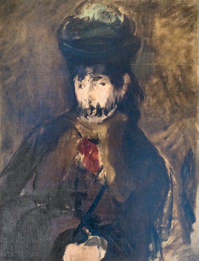 Portrait de Berthe Morisot avec un voile - Édouard Manet