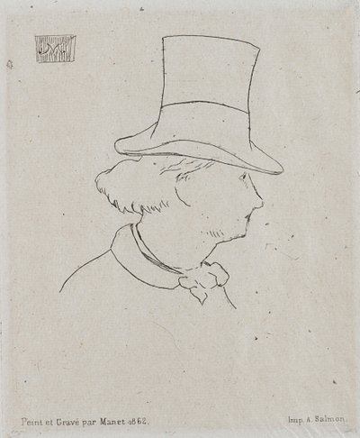 Portrait de Charles Baudelaire 1821-1867 - Édouard Manet