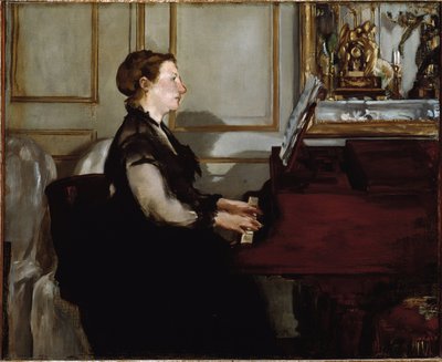 Portrait de Madame Manet (Suzanne Leenhoff) au piano - Édouard Manet