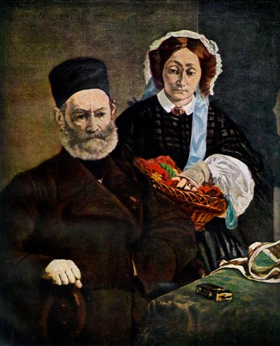 Portrait de Monsieur et Madame Auguste Manet, 1860 1938 - Édouard Manet