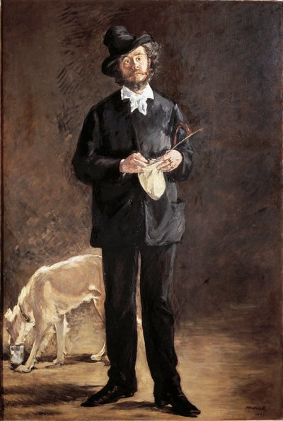 Portrait du poète, peintre et sculpteur Gilbert-Marcellin Desboutin (Gilbert Marcelin) - Édouard Manet