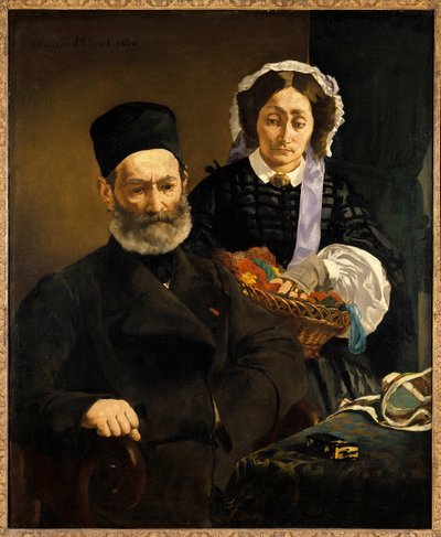 Portraits de Monsieur et Madame Auguste Manet, parents de l