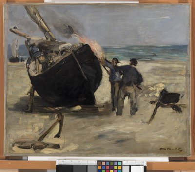 Goudronnage du bateau, 1873 - Édouard Manet
