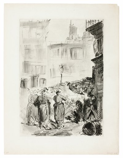 La barricade - Édouard Manet