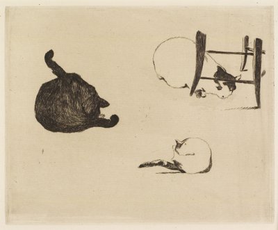 Les chats, 1869 - Édouard Manet