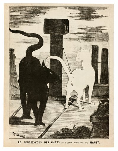 Le rendez-vous des chats - Édouard Manet