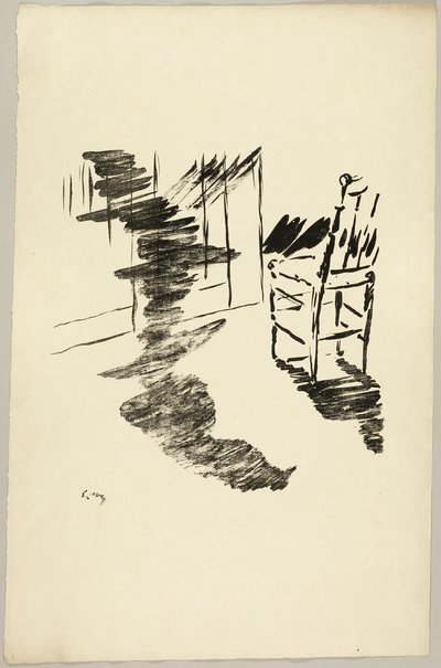 La Chaise (« Cette ombre qui flotte sur le sol... »), tirée de Le Corbeau - Édouard Manet