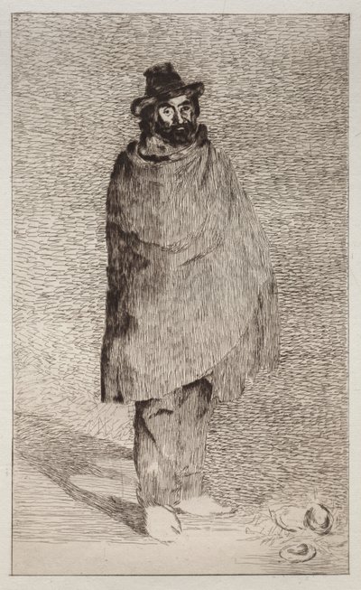 Le philosophe (eau-forte et pointe sèche) - Édouard Manet