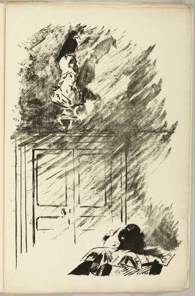 Le Corbeau sur le buste de Pallas, de Le Corbeau - Édouard Manet