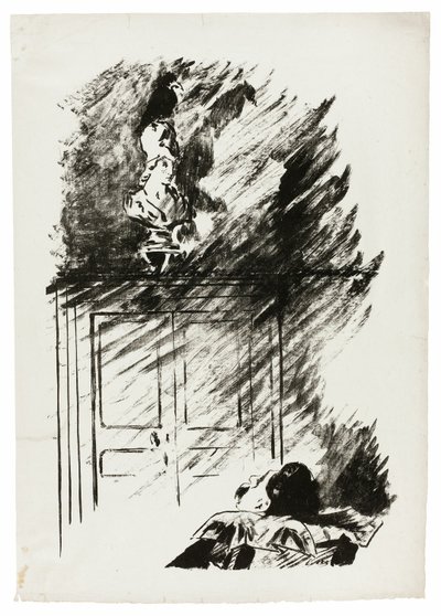 Le Corbeau sur le buste de Pallas ("Perché sur un buste de Pallas..."), de Le Corbeau - Édouard Manet