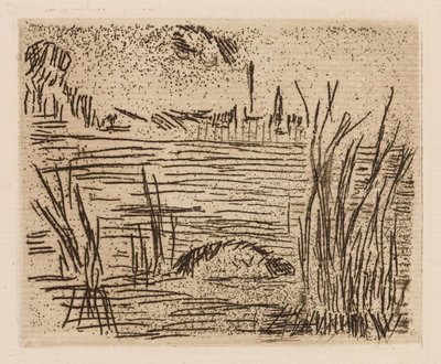 Le fleuve dans la plaine, planche 4 du Fleuve - Édouard Manet