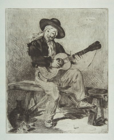 Le Chanteur espagnol Le Guitarrero - Édouard Manet