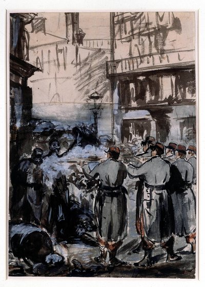La barricade - Édouard Manet