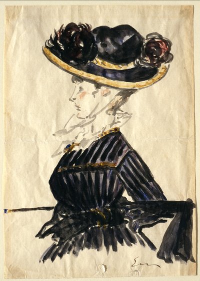 Femme au grand chapeau - Édouard Manet