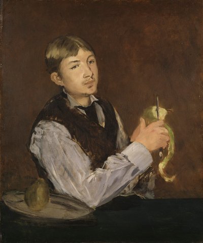 Jeune garçon épluchant une poire, vers 1867 - Édouard Manet