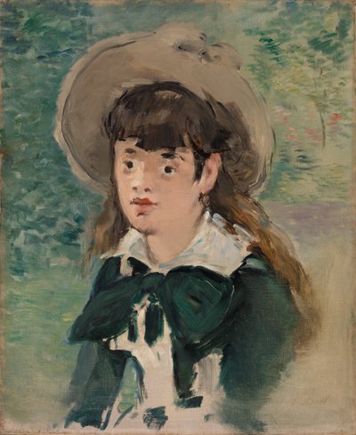 Fillette sur un banc - Édouard Manet