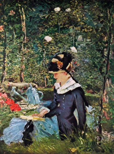 Jeune fille sur le seuil du jardin à Bellevue, 1880 - Édouard Manet