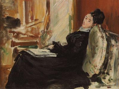 Jeune femme au livre, vers 1875 - Édouard Manet