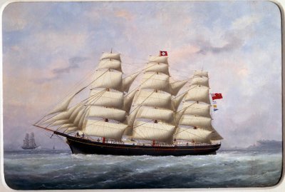Le voilier William Lawrence Aquarelle d