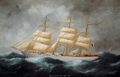 Vue du Cap Hornier "Amiral Cécile". 1902. Saint-Malo, Musée de la Ville - Edouard Marie Adam