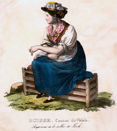 Femme suisse, vers 1825 - Edouard Pingret