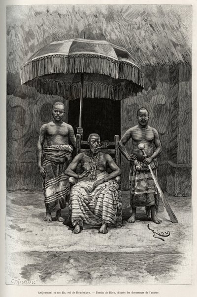 Ardjoumani et ses fils, roi de Bondoukou (Côte d