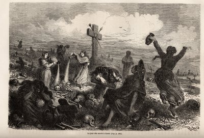 Célébration de la fête des morts à Cuzco - Edouard Riou