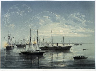 Inauguration du canal de Suez par G. Nicole. 1869 - Edouard Riou