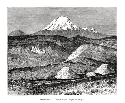 Mont Chimborazo, Équateur, 19e siècle - Edouard Riou
