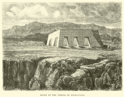 Ruines du Temple de Huiracocha - Edouard Riou