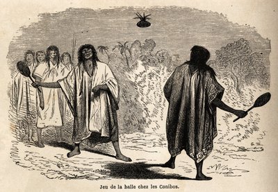 Le jeu de balle, chez les Indiens conibos du Pérou - Edouard Riou