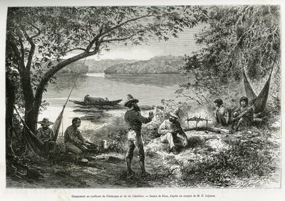 Camp des explorateurs, à la confluence de l