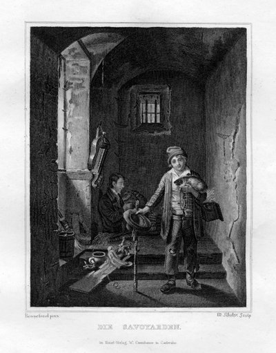 Savoyards, vers 1833 - Edouard Schuler