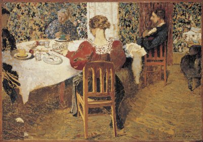 À table Le Déjeuner, 1892 - Edouard Vuillard