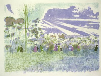 À travers les champs, 1898-1899 - Edouard Vuillard