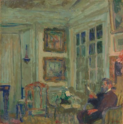 Arthur Fontaine lisant - Edouard Vuillard