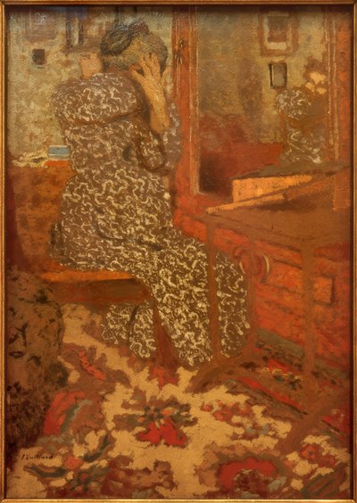 En se coiffant - Edouard Vuillard