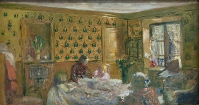Près de la table de travail - Edouard Vuillard