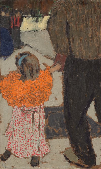 Enfant portant une écharpe rouge, c. 1891 - Edouard Vuillard