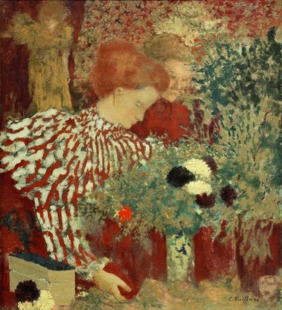 Femme en robe rayée - Edouard Vuillard
