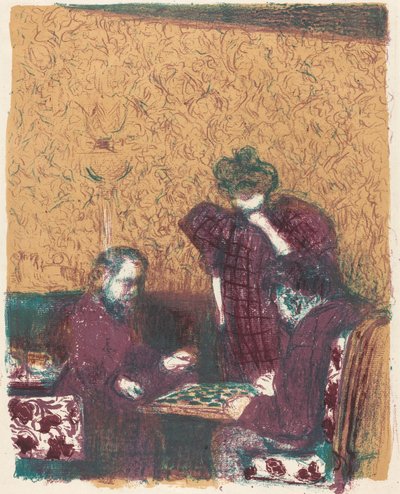 Partie de dames, 1897-1898 publiée en 1899 - Edouard Vuillard