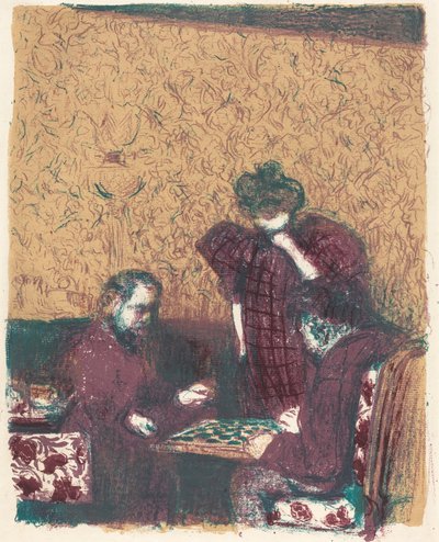 La partie de dames, 1897-1898 publié 1899 - Edouard Vuillard