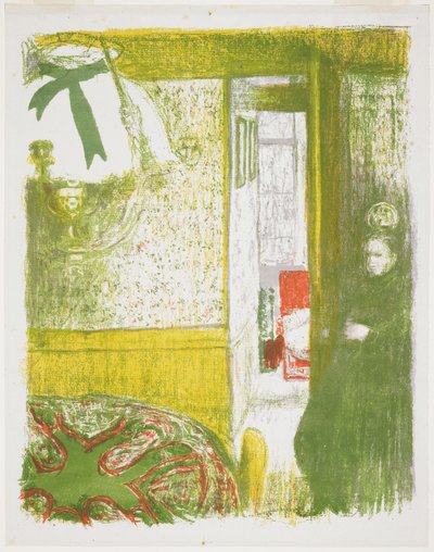 Intérieur avec lampe suspendue - Edouard Vuillard