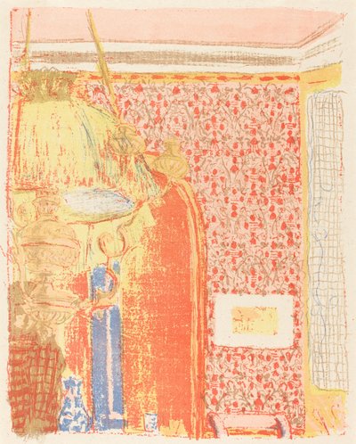 Intérieur aux tentures roses III, vers 1896 publié 1899 - Edouard Vuillard