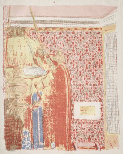 Intérieur avec papier peint rose II - Edouard Vuillard