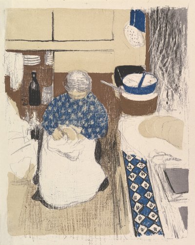 La Cuisinière, de la série Paysages et Intérieurs - Edouard Vuillard