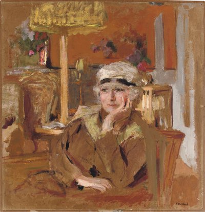 Lucy Hessel avec un Ruban de Velours Noir - Edouard Vuillard