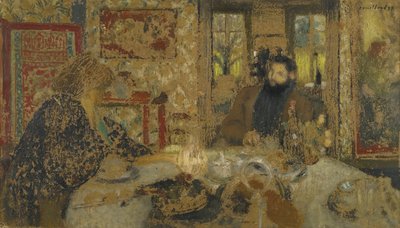 Déjeuner. Misia et Cipa à Villeneuve, 1897 - Edouard Vuillard