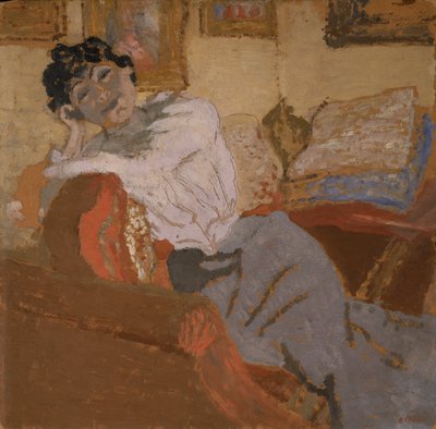 Madame Hessel au Sofa - Edouard Vuillard